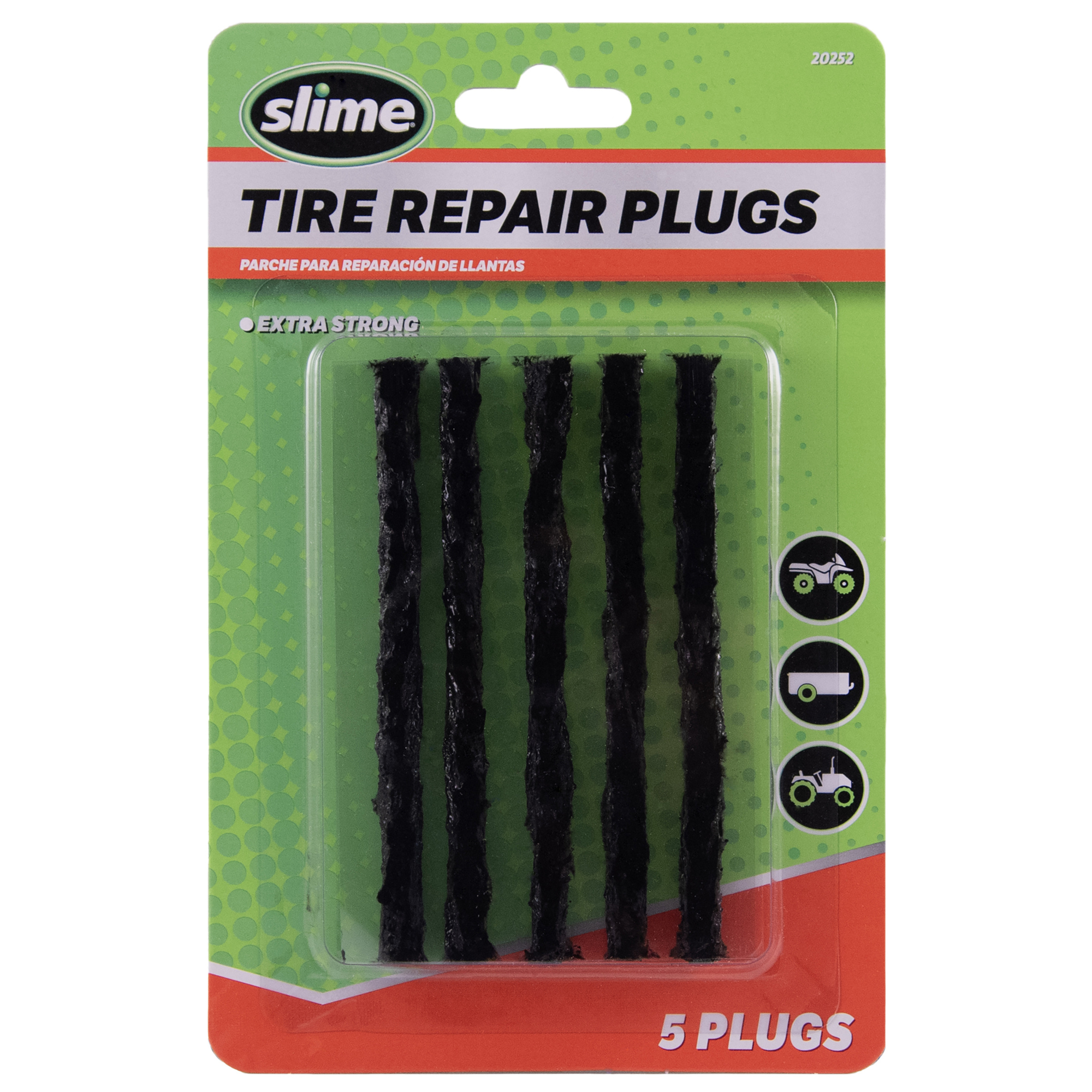 Slime Tire Repair Plugs (5 Count Black), Model #20252